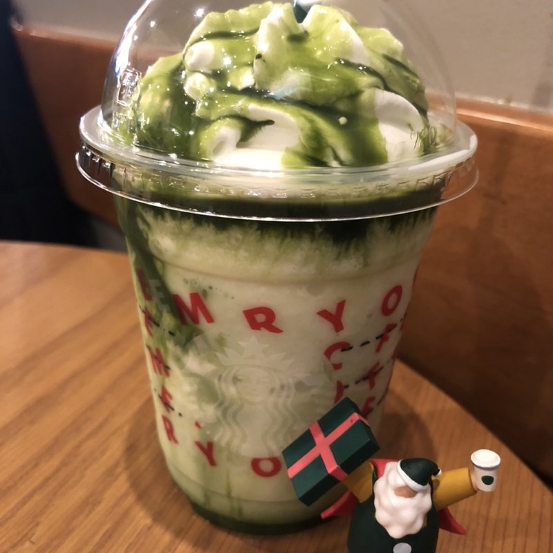 抹茶ホワイトチョコレートフラペチーノ(スターバックスコーヒー 横浜ジョイナス店)