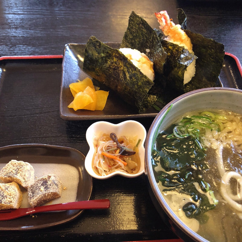 天むすセット(うどんや大黒 )