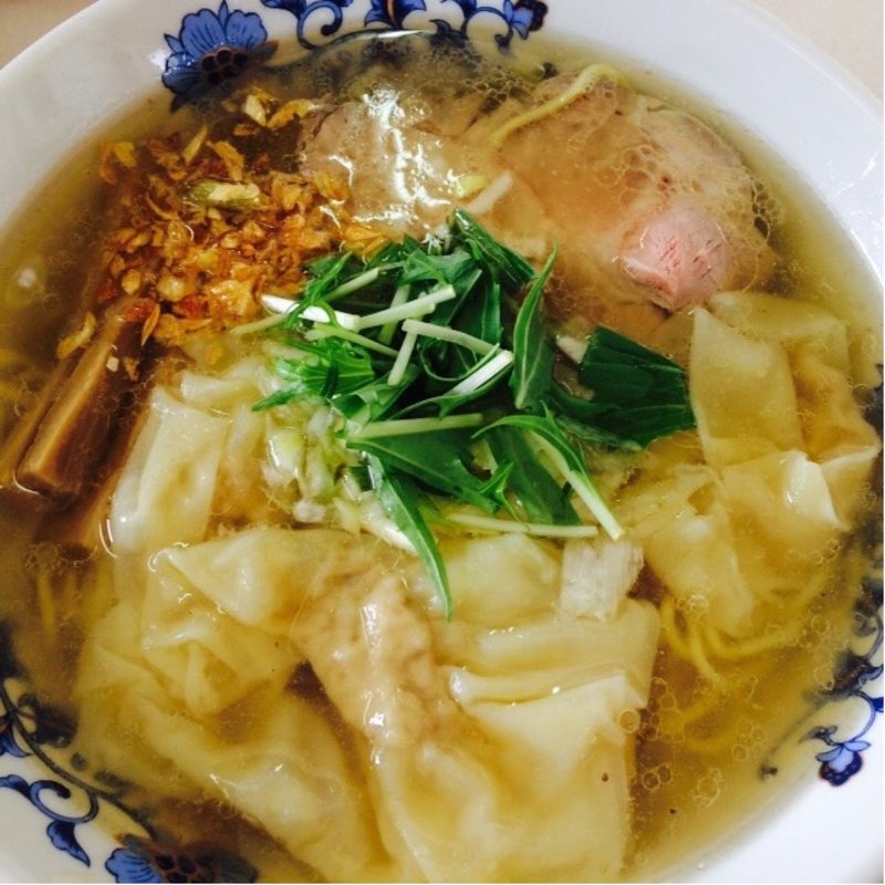 塩ワンタン麺(支那そば一麺 （しなそばいちめん）)