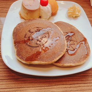 プリンホットケーキ(たまカフェ 平塚ラスカ店 （tama Cafe）)