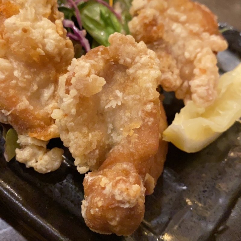 唐揚げ定食(青いほし)