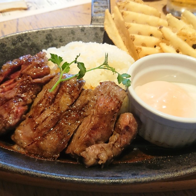 鉄板ハラミステーキ＆ライス(Dexee Diner　たまプラーザ)