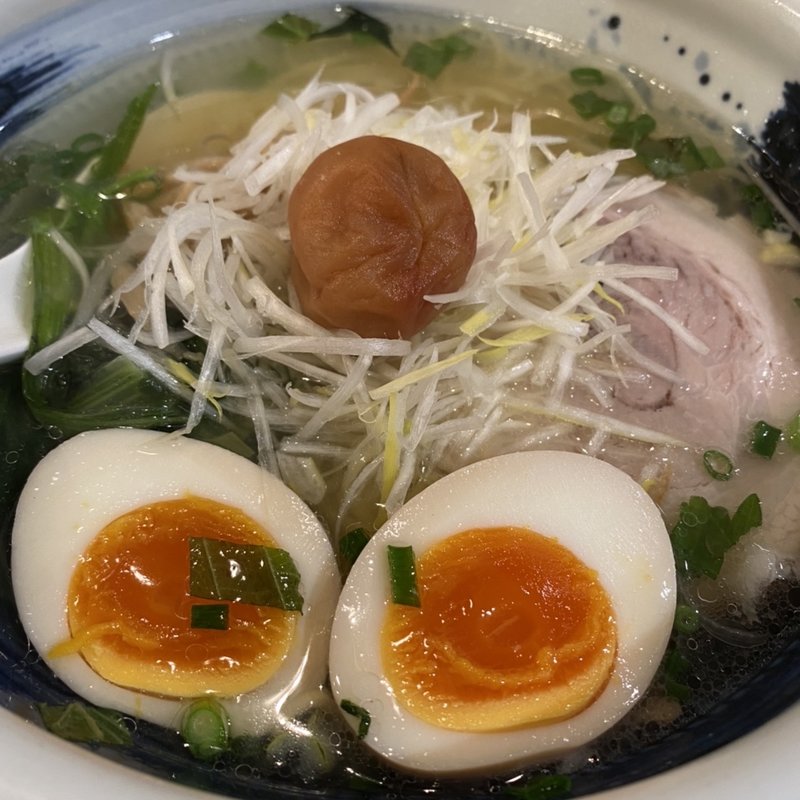 梅ゆず塩ラーメン(俺流塩らーめん 神宮前店)