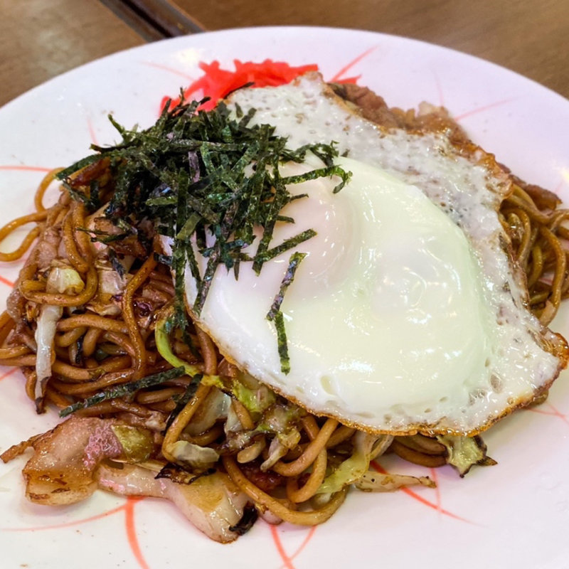 肉玉焼きそば(お食事処一力)