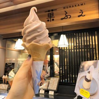 自家製あずきソフトクリーム(菓ふぇ ムラカミ （菓ふぇ MURAKAMI）)