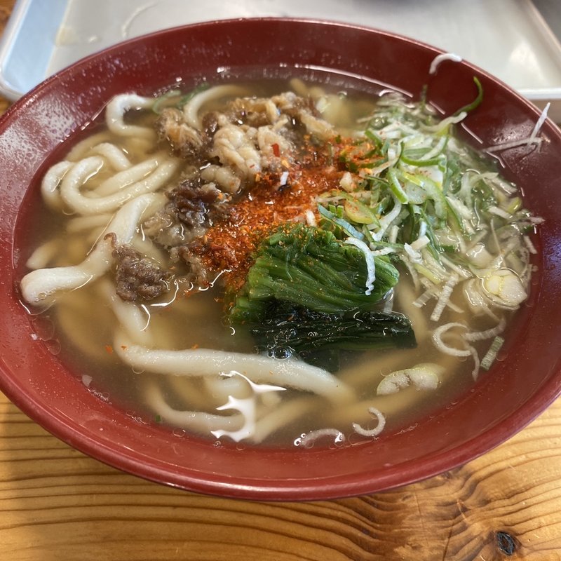 肉うどん　ほうれん草(おくのうどん店 )