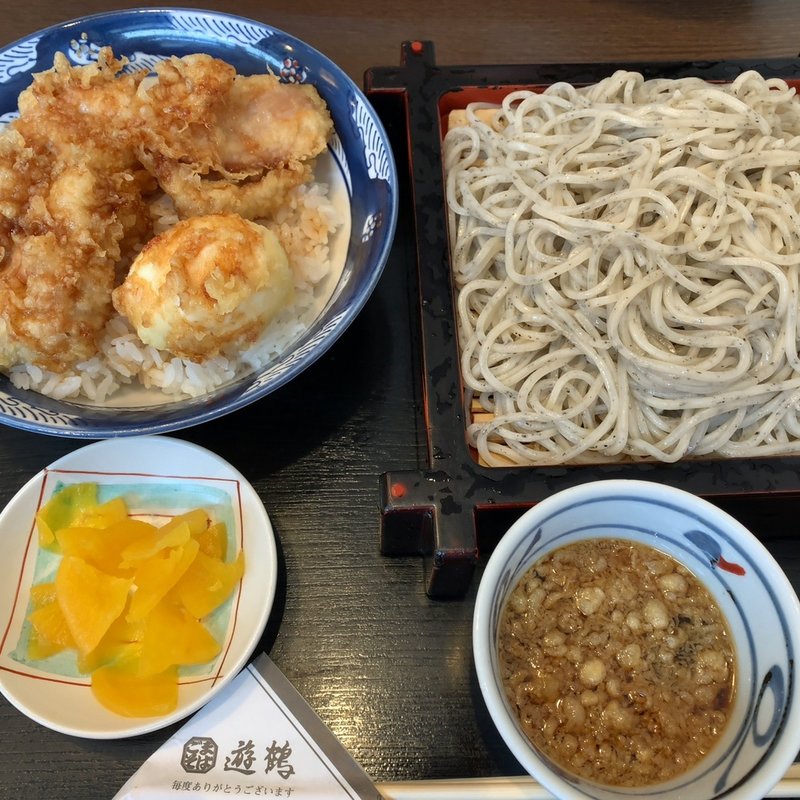 とり天蕎麦セット(遊鶴 北38条店)