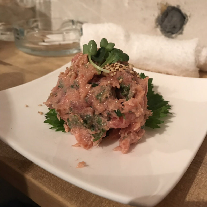 マグロのなめろう(日吉まぐろ酒場)