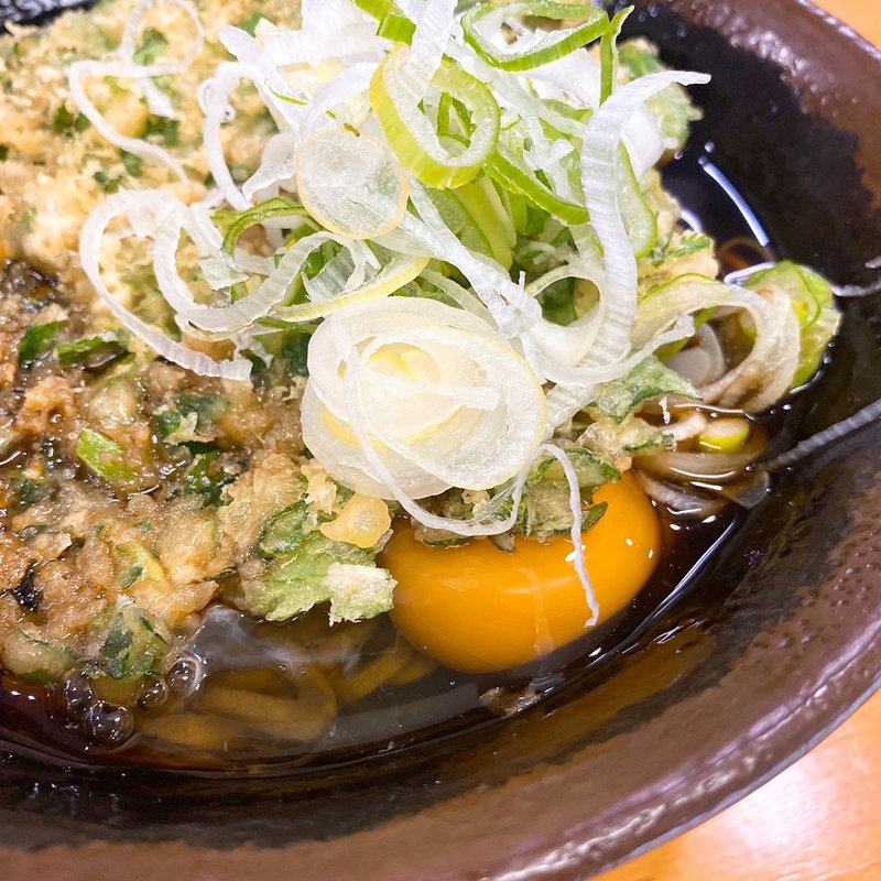 かけそば ＋ 春菊 ＋ 玉子(野むら )