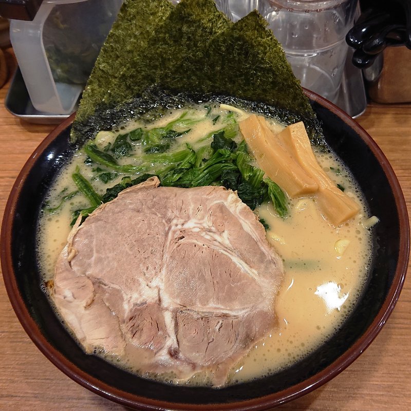 ほうれん草ラーメン(まくり家 川崎店)