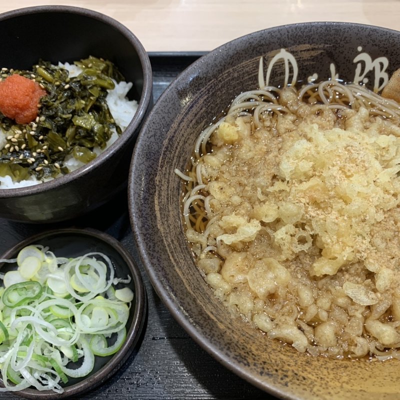 朝そば（高菜明太ごはん）(ゆで太郎 厚木下依知店 )