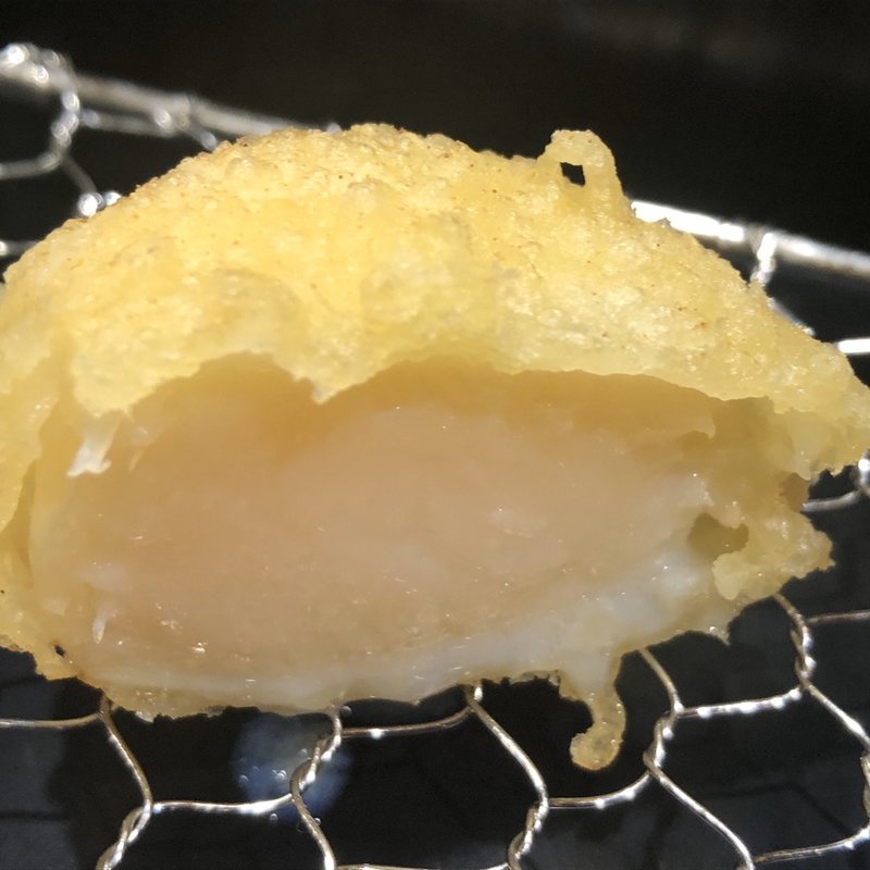 ホタテの天ぷら(天ぷらめし福松)