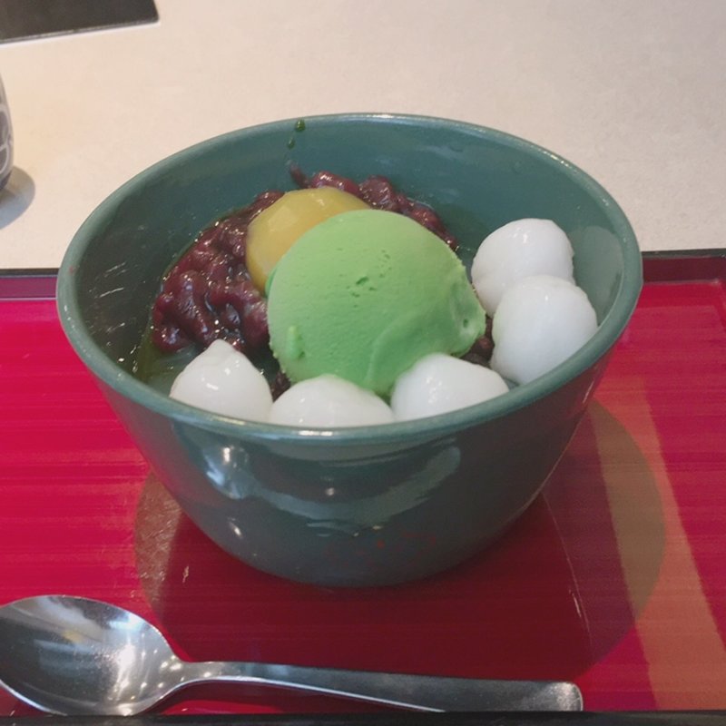 抹茶あんみつ(高島屋　日本橋　梅園)