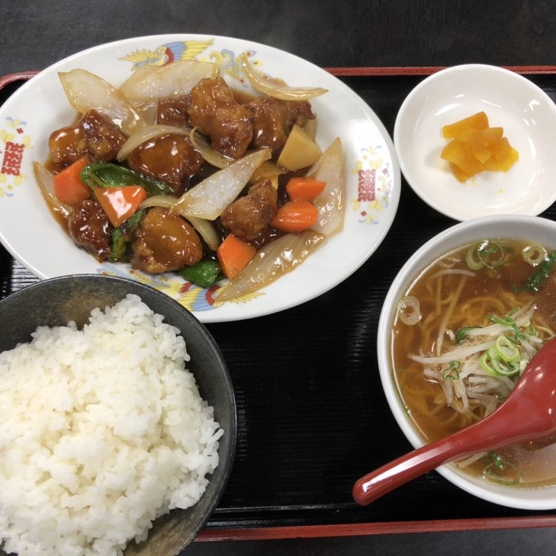 酢豚定食(珉珉 桜橋店)