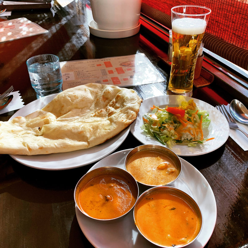 3色カレー(AMA 早稲田)