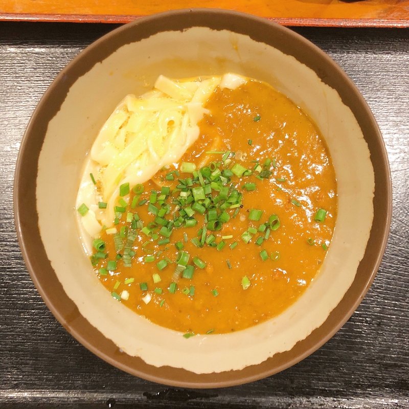 かま玉カレーきしめん(びっくりうどん)