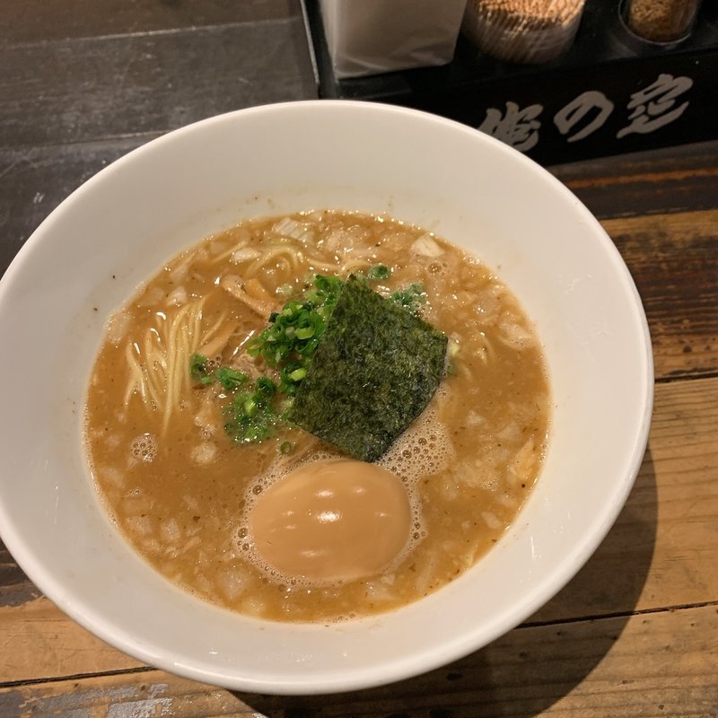 味たまご掛け節そば(俺の空 池袋店)