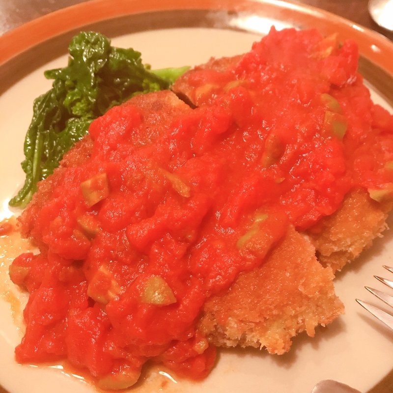 もち豚肩ロース肉のカツレツ(ヴェッキアスプーニャ)