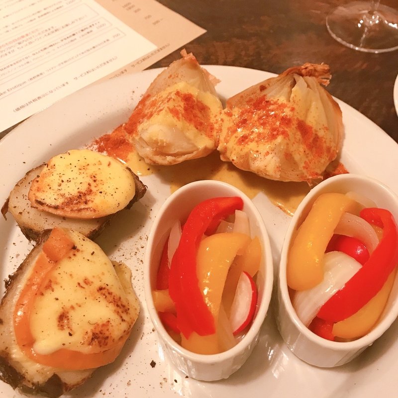 シェフおすすめの前菜盛り合わせ(ヴェッキアスプーニャ)