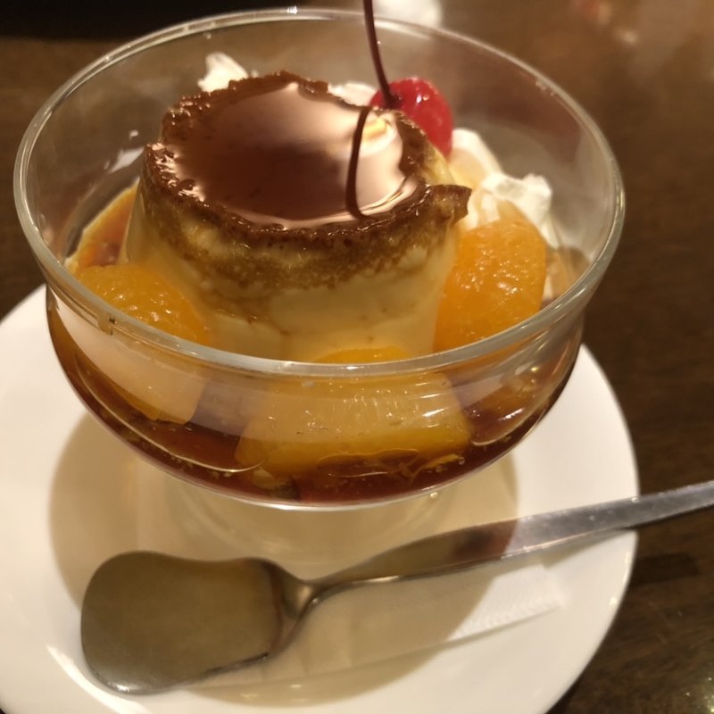 カスタード・プディング(庵道珈琲 天神店)
