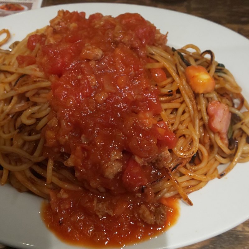 ミートナポリタン大盛り(ローマ軒 東京八重洲店)