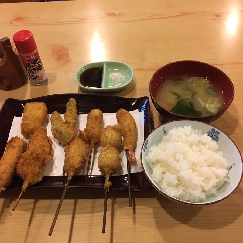串あげ定食(味の曙)