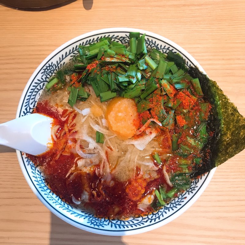 辛肉そば(丸源ラーメン 福岡新宮店)