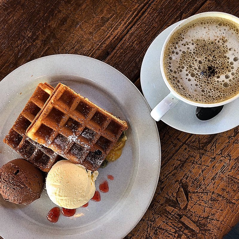 ワッフル( ダブル )(ジェラテリアHANA)