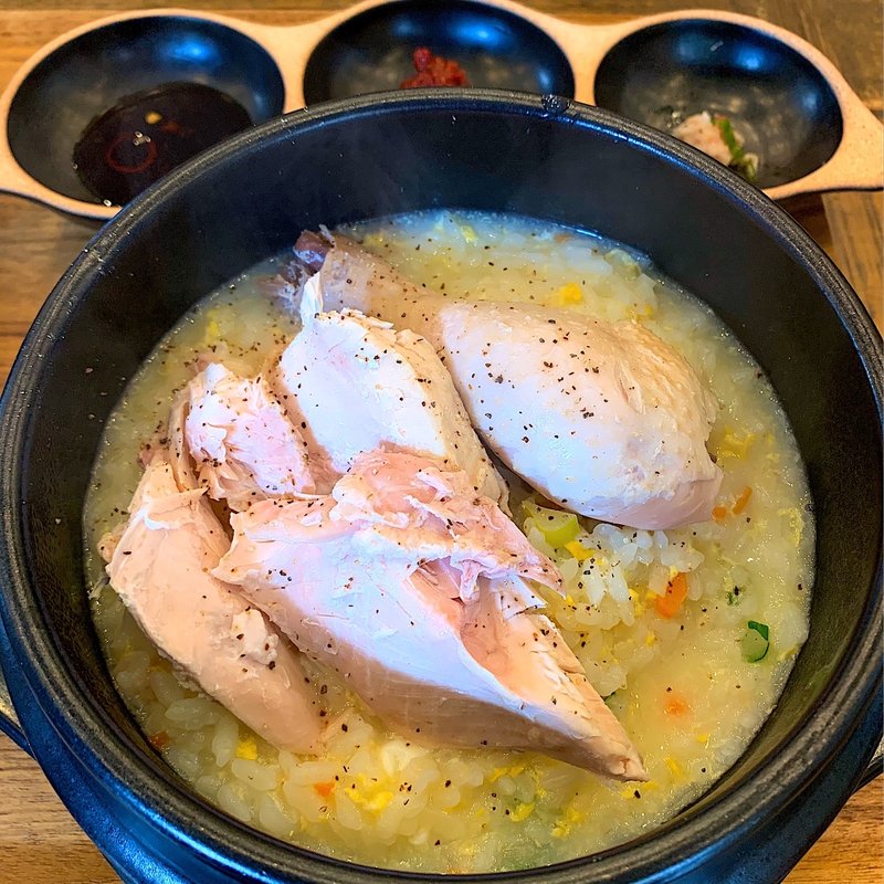 チキンお粥(チキンダイビング)