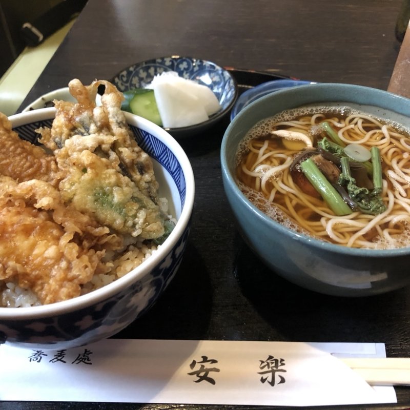 天丼セット(蕎麦処 安楽)