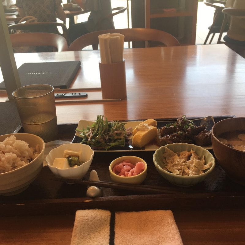 ステーキセット(築地本願寺カフェ Tsumugi)