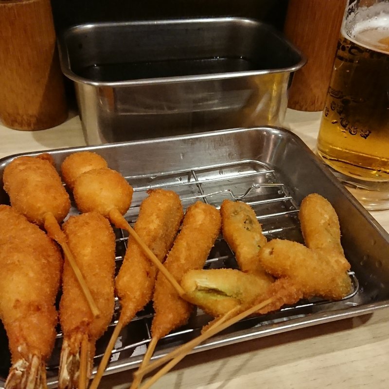 道頓堀セット(串かつ だるま ルクア大阪店)