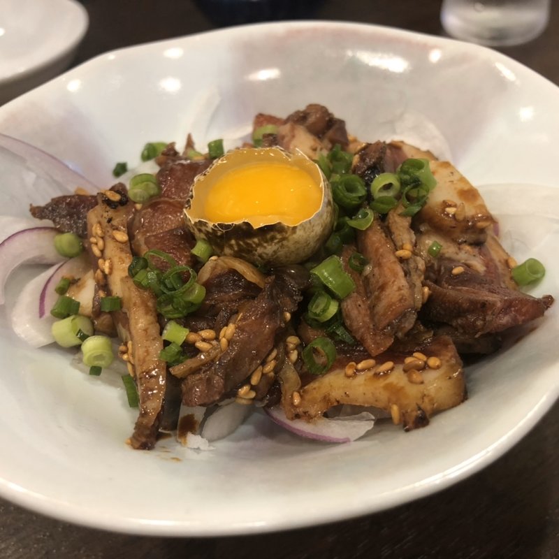 鶏の特製ユッケ(一すじ 住吉店（ひとすじ）【麺・中華居酒屋】)