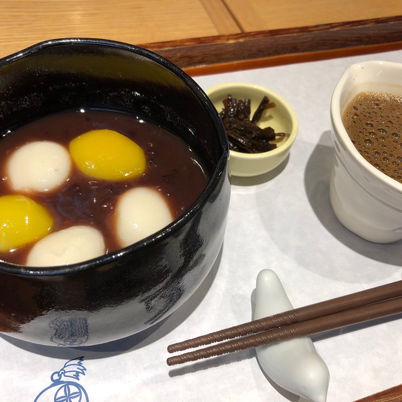ほうじ茶白玉栗ぜんざい(和カフェ Tsumugi ラスカ茅ケ崎店)