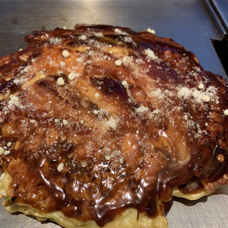 豚・エビ・トマト・チーズ焼き(お好み焼 きじ 品川店 )