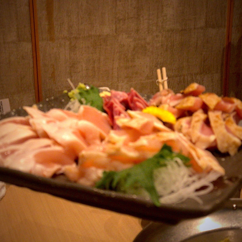 鶏の刺身盛り合わせ(ゆったり個室 これからYA)