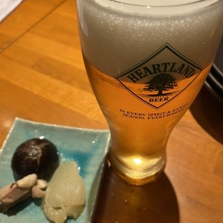 ビール(日本酒と肴 あらばしり 門前仲町)