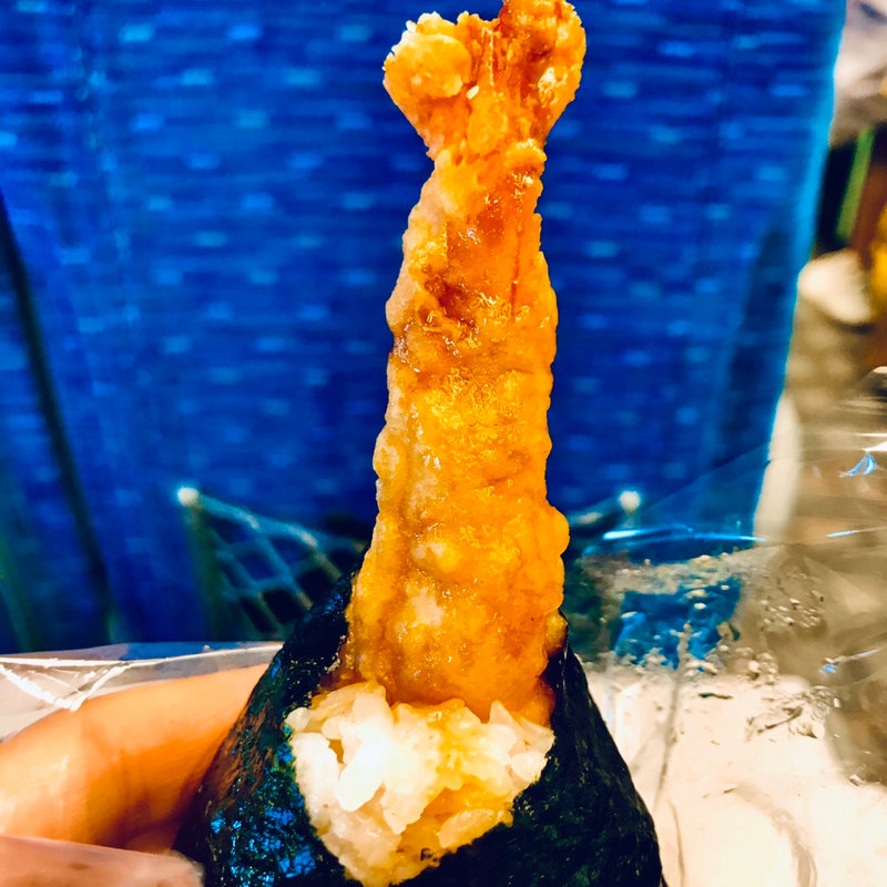 愛知 海老天むす(おむすび 百千 エキュート品川店)