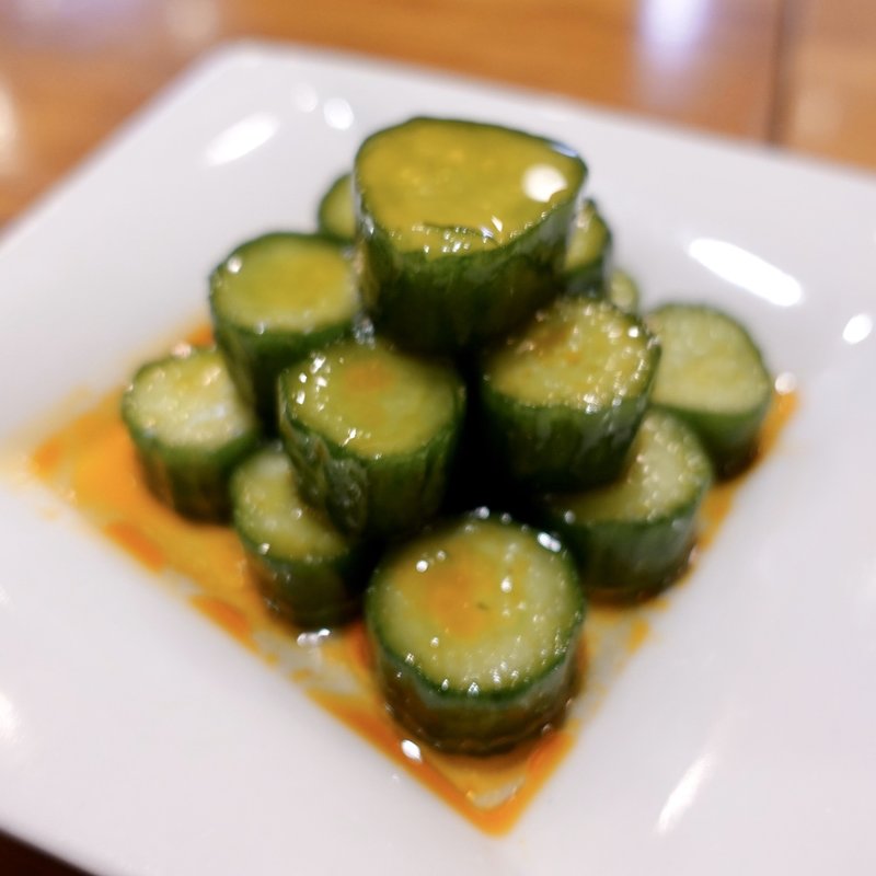 辣味黄瓜(鼎泰豊 101店 （DIN TAI FUNG/ディンタイフォン）)