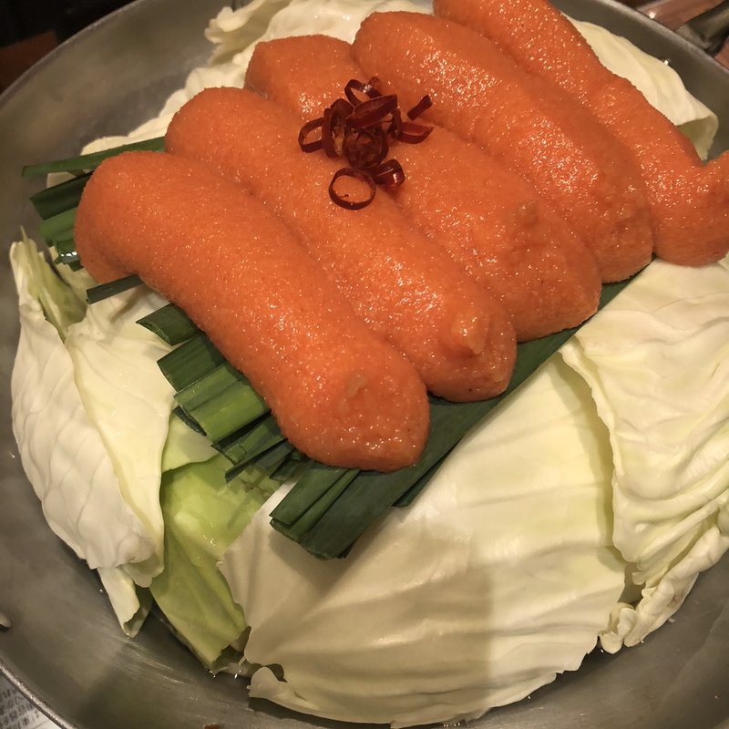 明太もつ鍋(博多もつ楽)