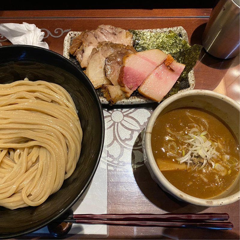 焼豚つけ麺(つけ麺 繁田)