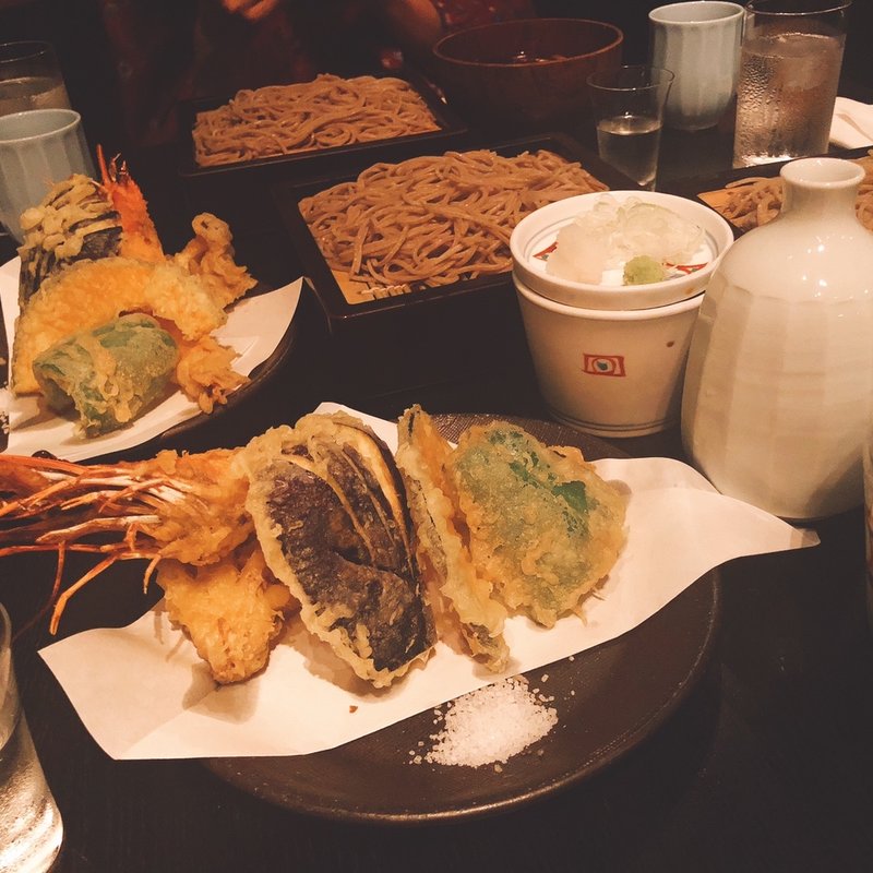 天ぷらそば　上(軽井沢 川上庵)