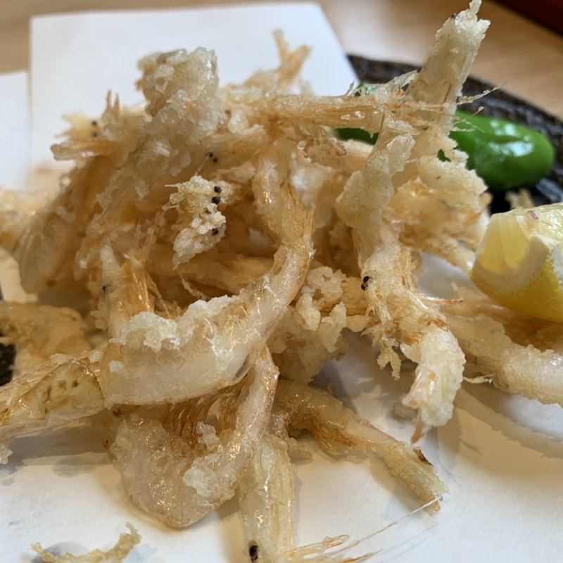 白海老の唐揚げ(能登前寿司　もりもり寿し )