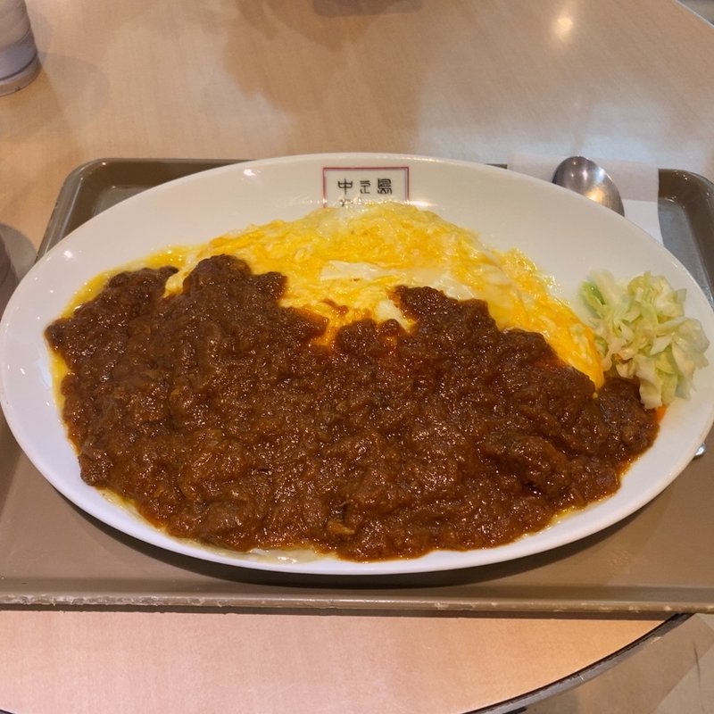 オムカレー　大盛(at cafe （アット カフェ）)
