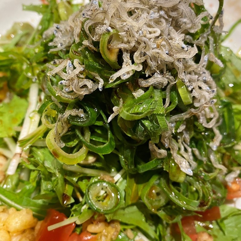 瀬戸内じゃこレモンサラダ(広島鉄板焼き こしんじ)