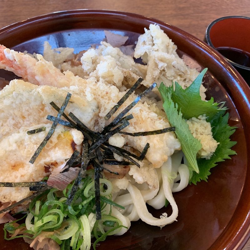 大えび天ぶっかけうどん(小麦冶 空港店)