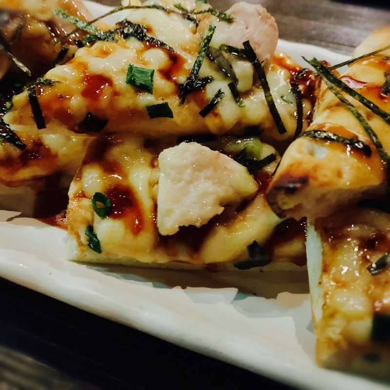 照り焼きピザ(9品コース)(肉バル MEAT BOY N.Y 梅田大阪駅前店)