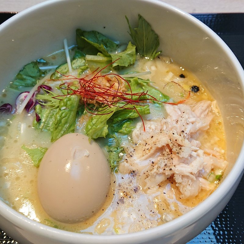 味玉鶏白湯塩そば(自由が丘蔭山樓 南町田店)