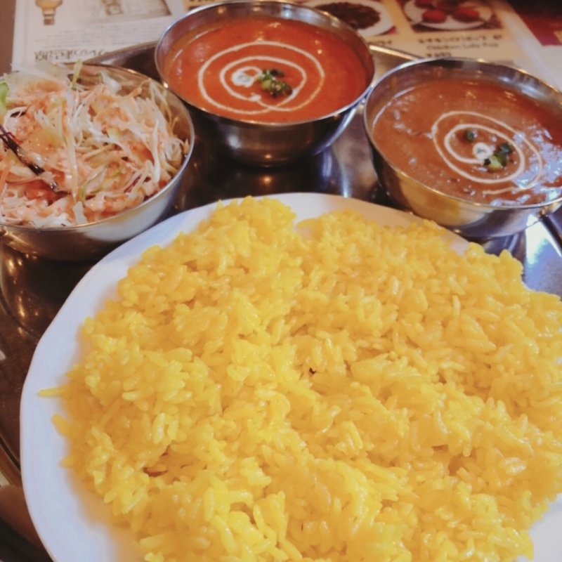 豆マトン、バターチキンCセット(ハニーナンハウス )