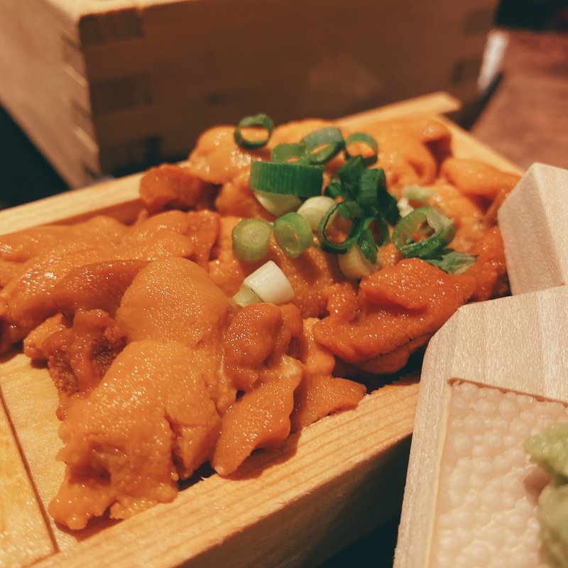 ウニ板 天城ワサビ(熱海銀座 おさかな食堂)